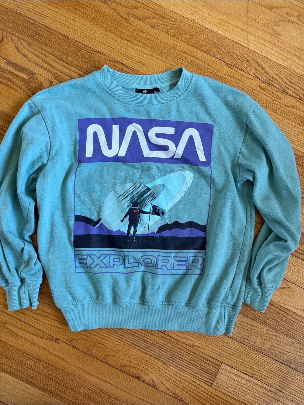 NASA Explorer Teal Crewneck Sweatshirt - Women’s